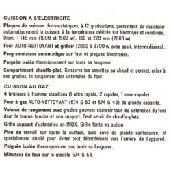 série 57 électrique et gaz