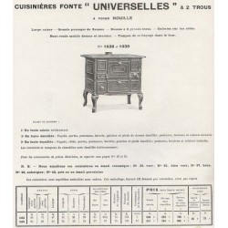 cuisinière universelle à houille