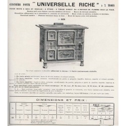 cuisinière universelle riche