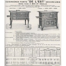 cuisinière de l'est décors unis