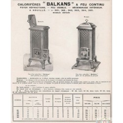 Calorifère Balkans