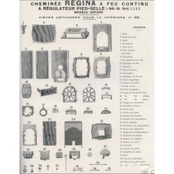 nomenclature cheminée régina
