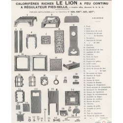 nomenclature calorifère le lion