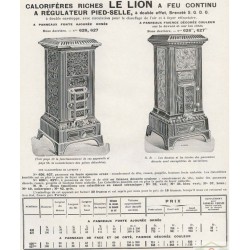 Calorifère Le Lion 1930