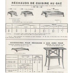 réchaud de cuisine