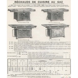 Réchaud de cuisine à gaz