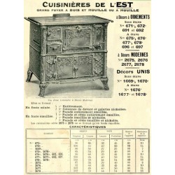 Cuisinières de l'est 1928