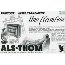 pub radiateur Als-thom 1933