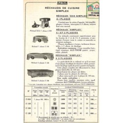 catalogue réchaud 1932