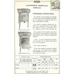 catalogue cuisinière 1932