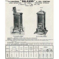 calorifère Balkans 1934
