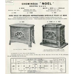 Cheminée à bois Noël 1934