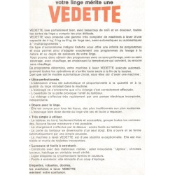 descriptif lave linge vedette