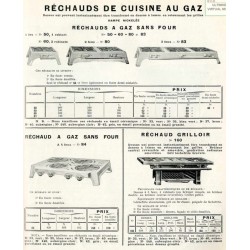 réchaud à gaz 1934