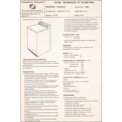 fiche technique t 865