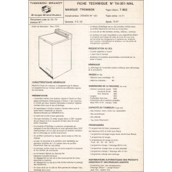 fiche technique t 862