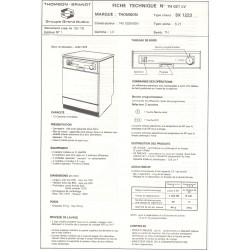 fiche technique sx 1223