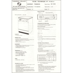 fiche technique sx 1233
