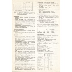 fiche technique sx 1260 bis