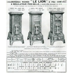 Calorifère riche Le Lion 1932