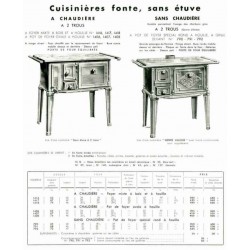 cuisinières fonte 1938