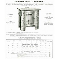 Cuisinières Novunic