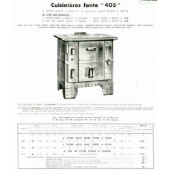 Cuisinières fonte 405
