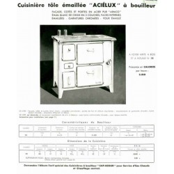 Cuisinière Aciélux à bouilleur