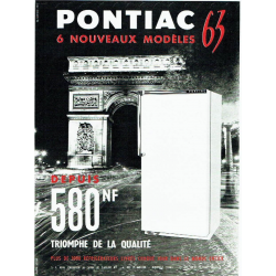 pub réfrigérateur Pontiac 1963