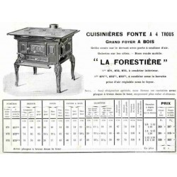 Cuisinières fonte la forestière  1924