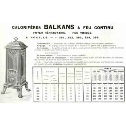 Calorifères Balkans page 21  1924