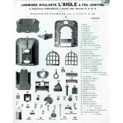 éclatée Cheminée L'Aigle 210