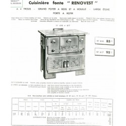 Cuisinières fonte Renovest