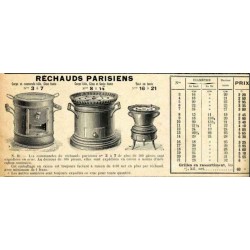 Réchauds parisiens page 106  1914