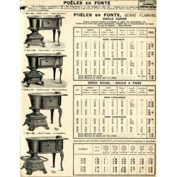 poêles en fonte flamand  1914