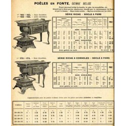 Poêles en fonte Belge 1914
