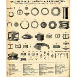 éclatée calorifères Américain