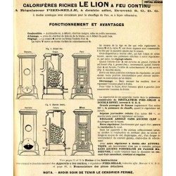 notice calorifères riche Le Lion