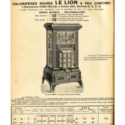 Calorifères riche Le Lion