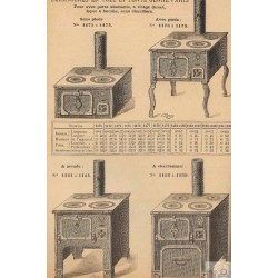 Cuisinières tôle et fonte Paris 1893