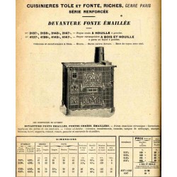 Cuisinières tôle et fonte Paris 1914