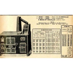 Cuisinières tôle et fonte Paris 1914