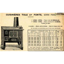 Cuisinières tôle et fonte Paris 2014