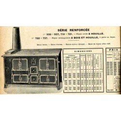 Cuisinières tôle et fonte Paris 1914