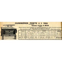 Cuisinières Fonte à 3 trous