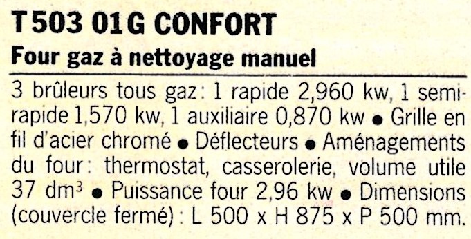 des T 503 01 G