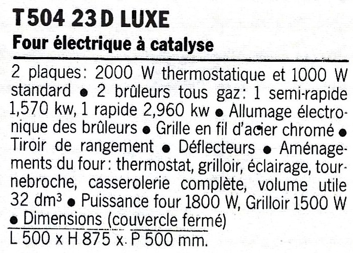 des T 504 23 D
