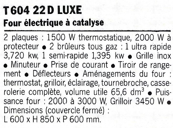 des T 604 22 D