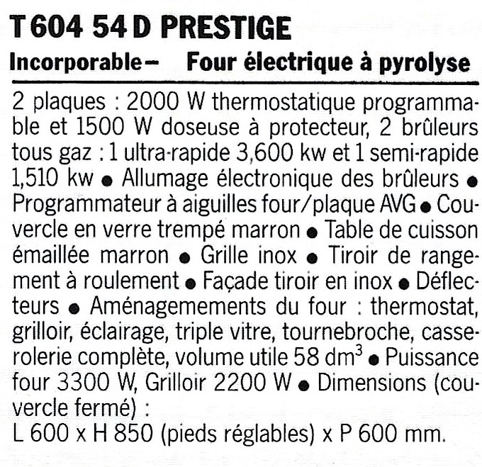des T 604 54 D