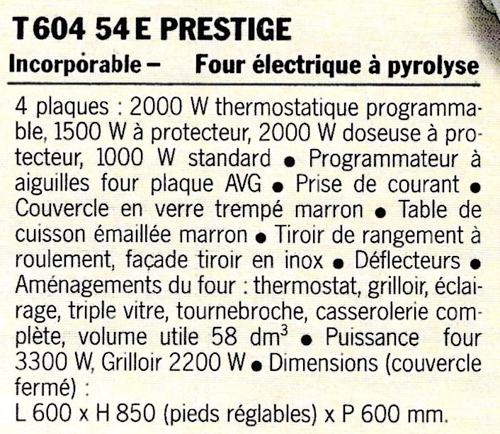 des T 604 54 E